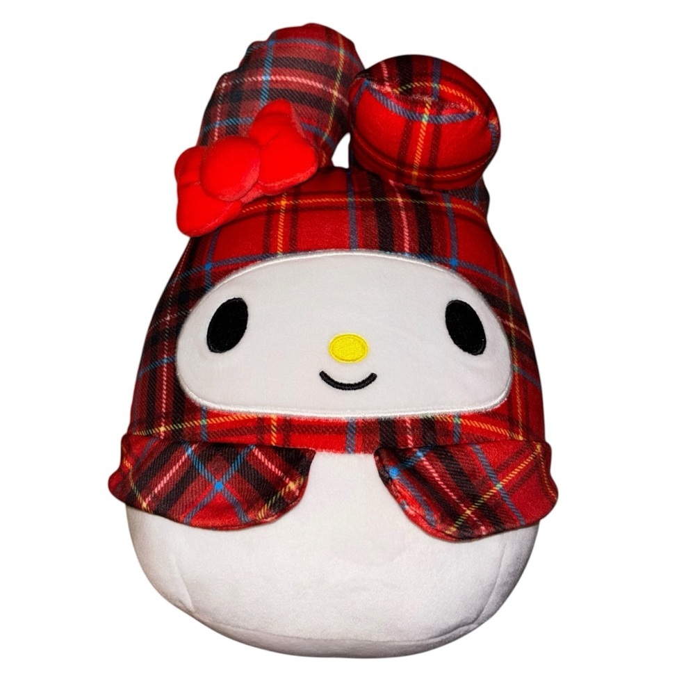 Sanrio My Melody | Squishmallows Plaid Holiday Plush | 11.5” - Picture 6 of 10